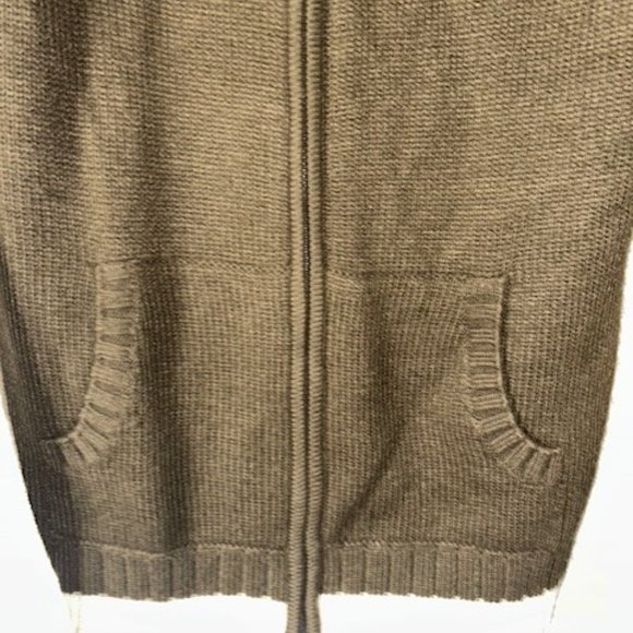 Basic Concepts Mens’s Brown White Red Full Zip Mock Neck Sweater L EUC - Picture 2 of 6